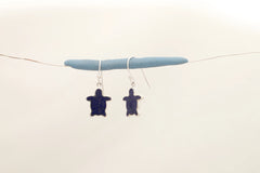 lapis lazuli slice earrings