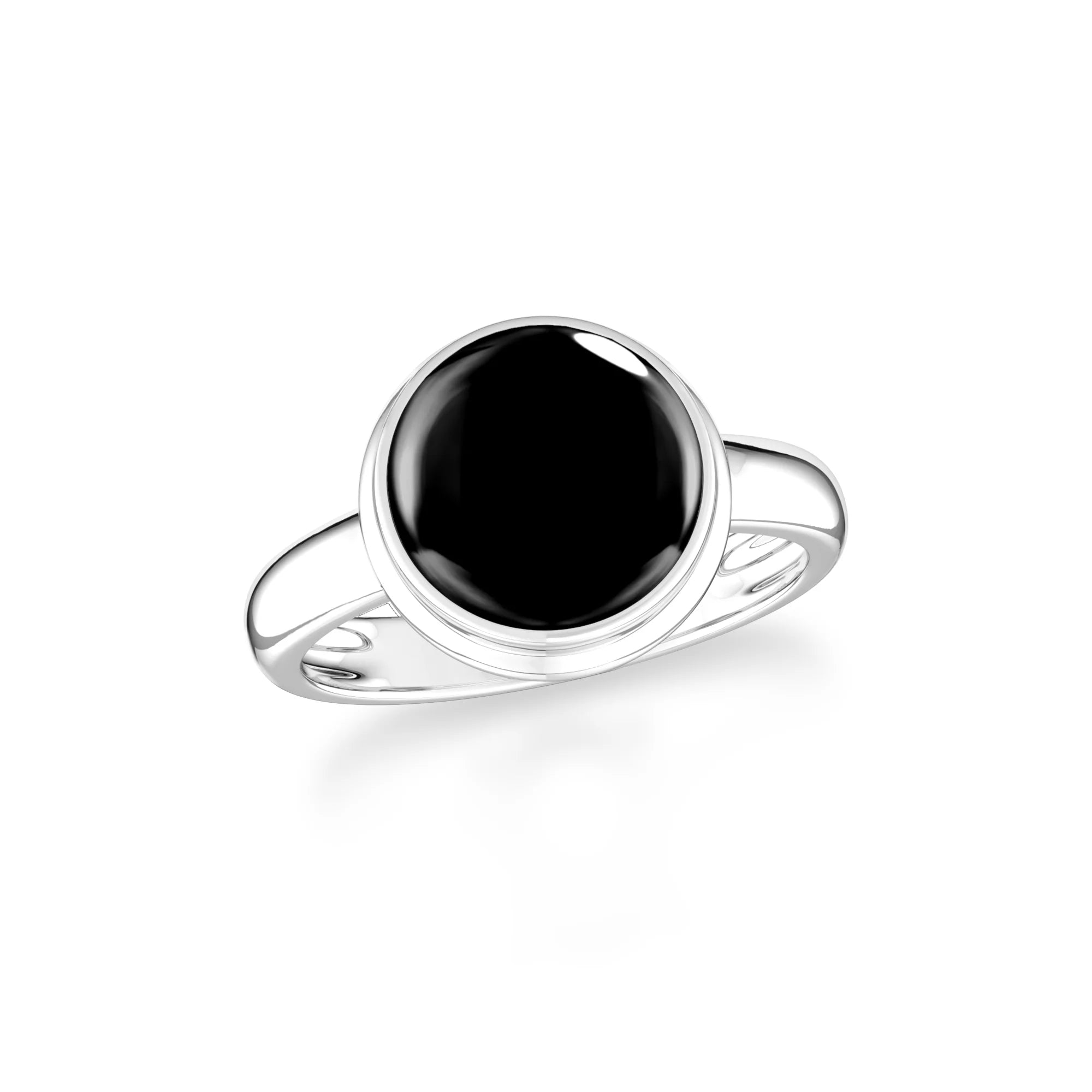 black-onyx bezel-set ring