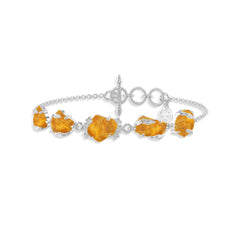 citrine rough bracelet
