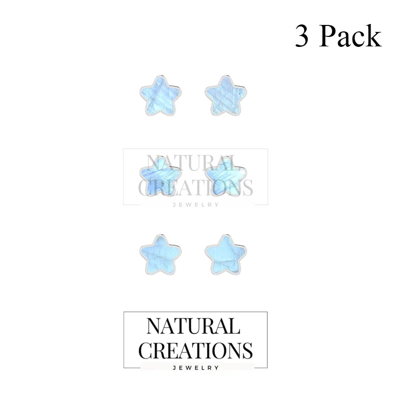 rainbow moonstone slice earrings