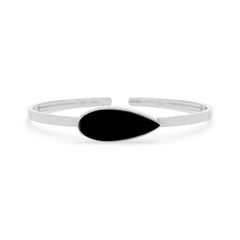 black onyx rough bracelet