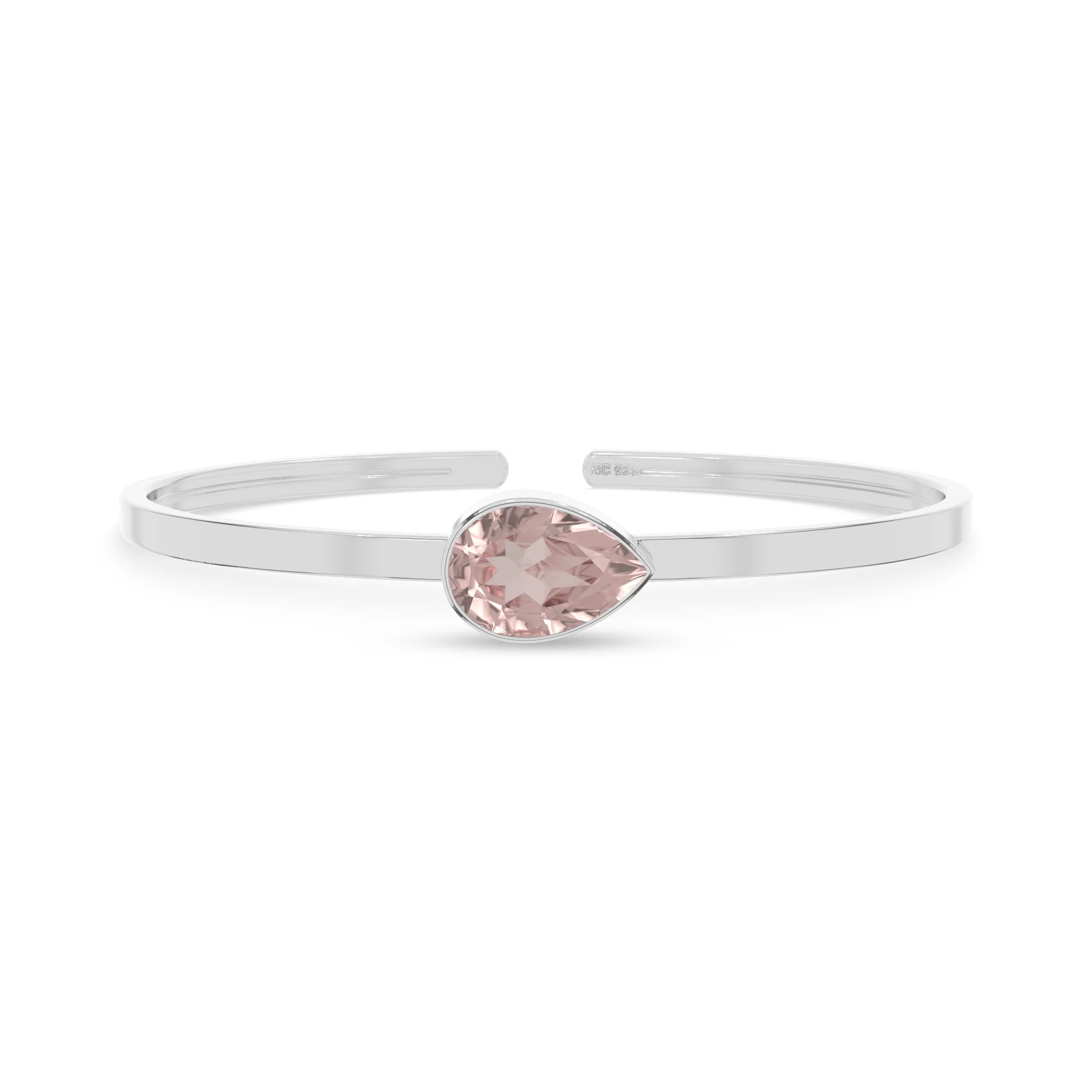 rose quartz cut bracelet