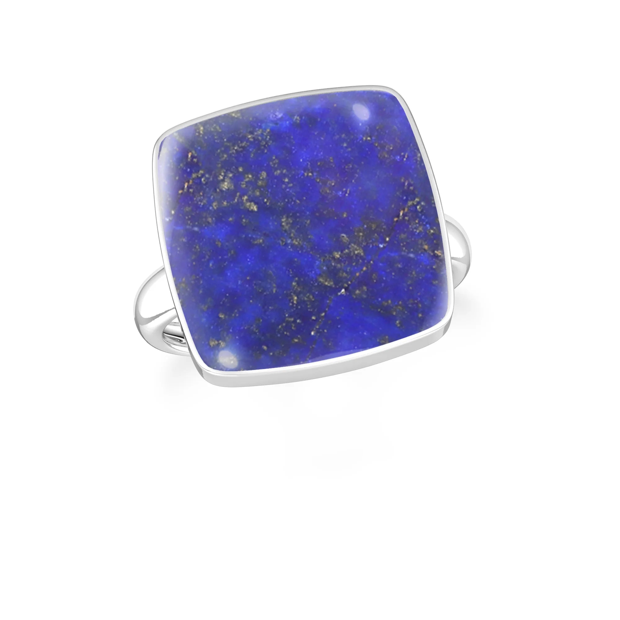 lapis-lazuli bezel-set ring