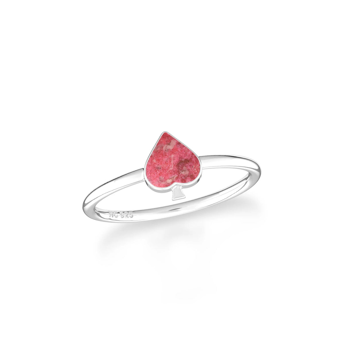 thulite stackable bezel-set ring