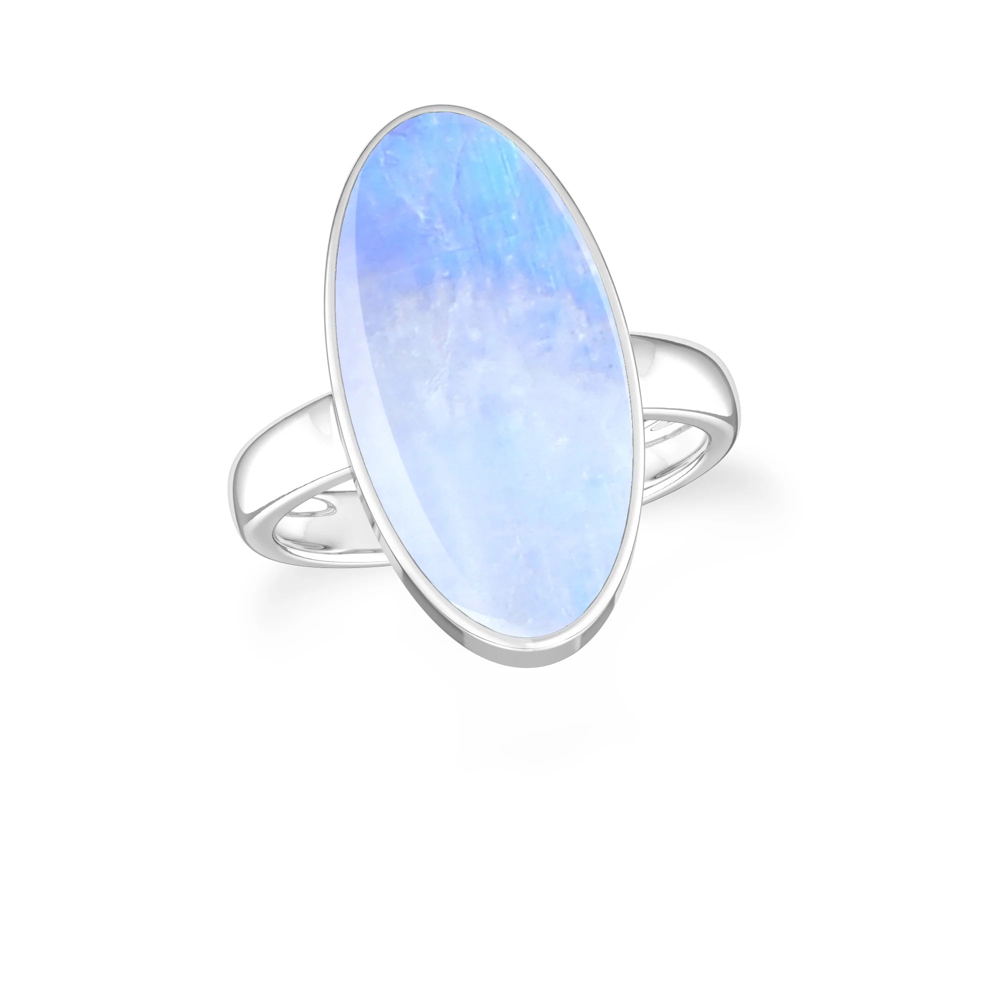 purple-moonstone bezel-set ring