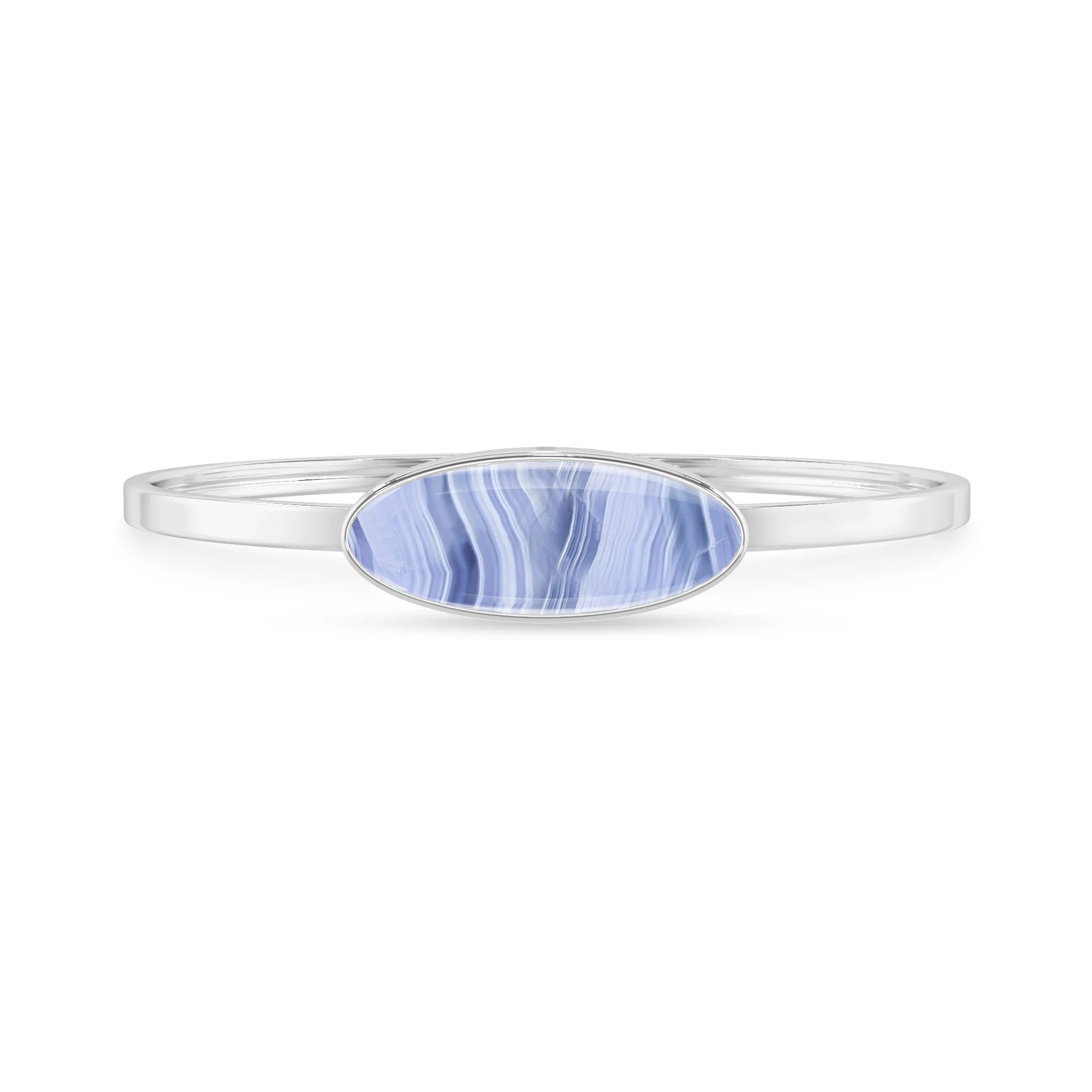 blue lace agate rough bracelet