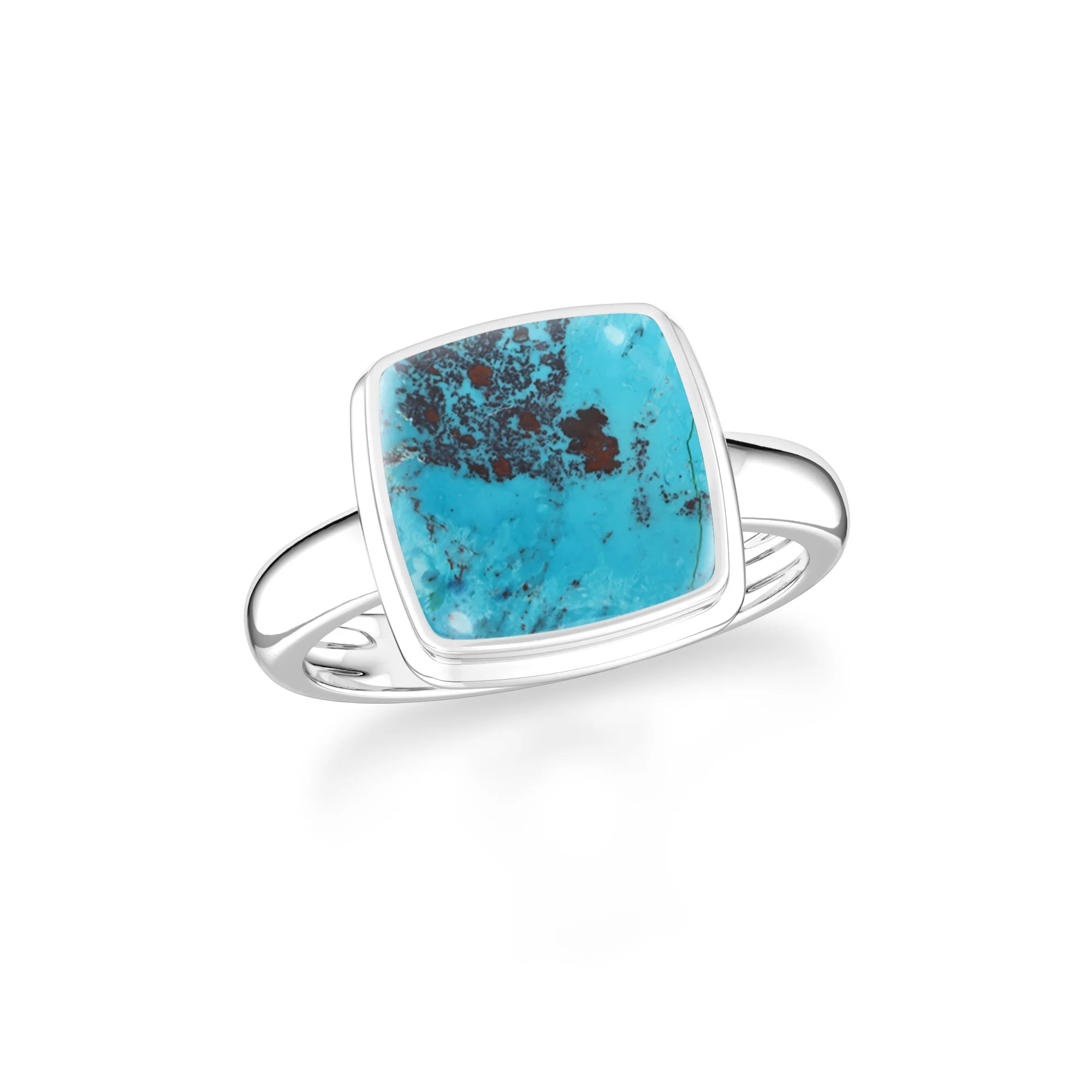 shattuckite bezel-set ring