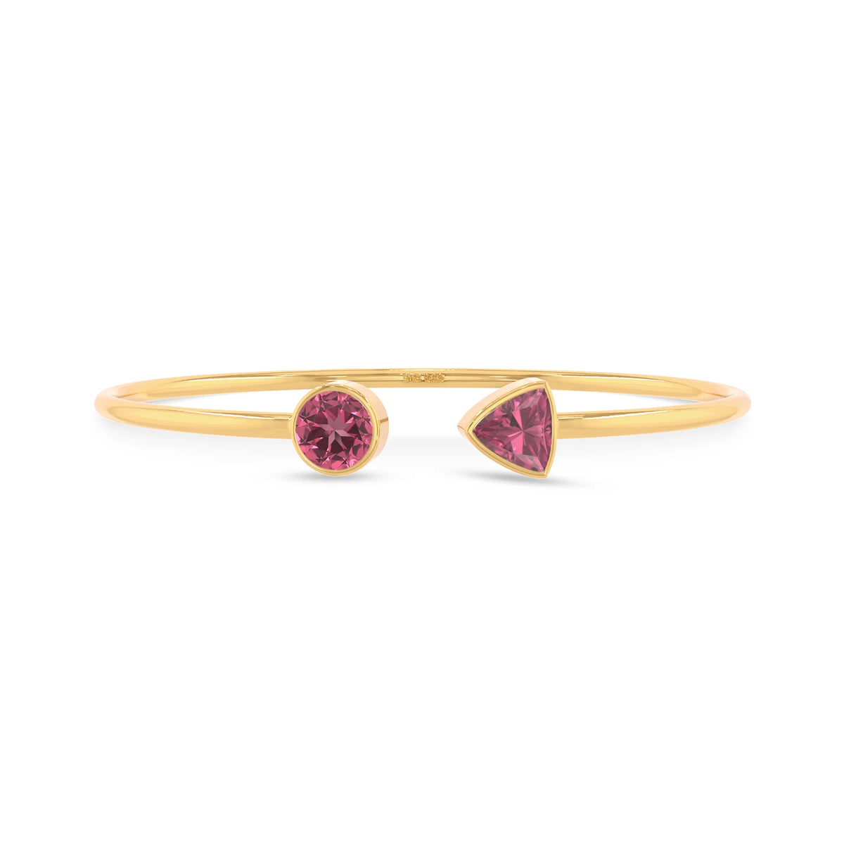 pink tourmaline cut bracelet
