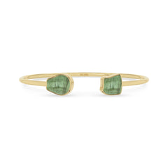 green tourmaline twister bracelet