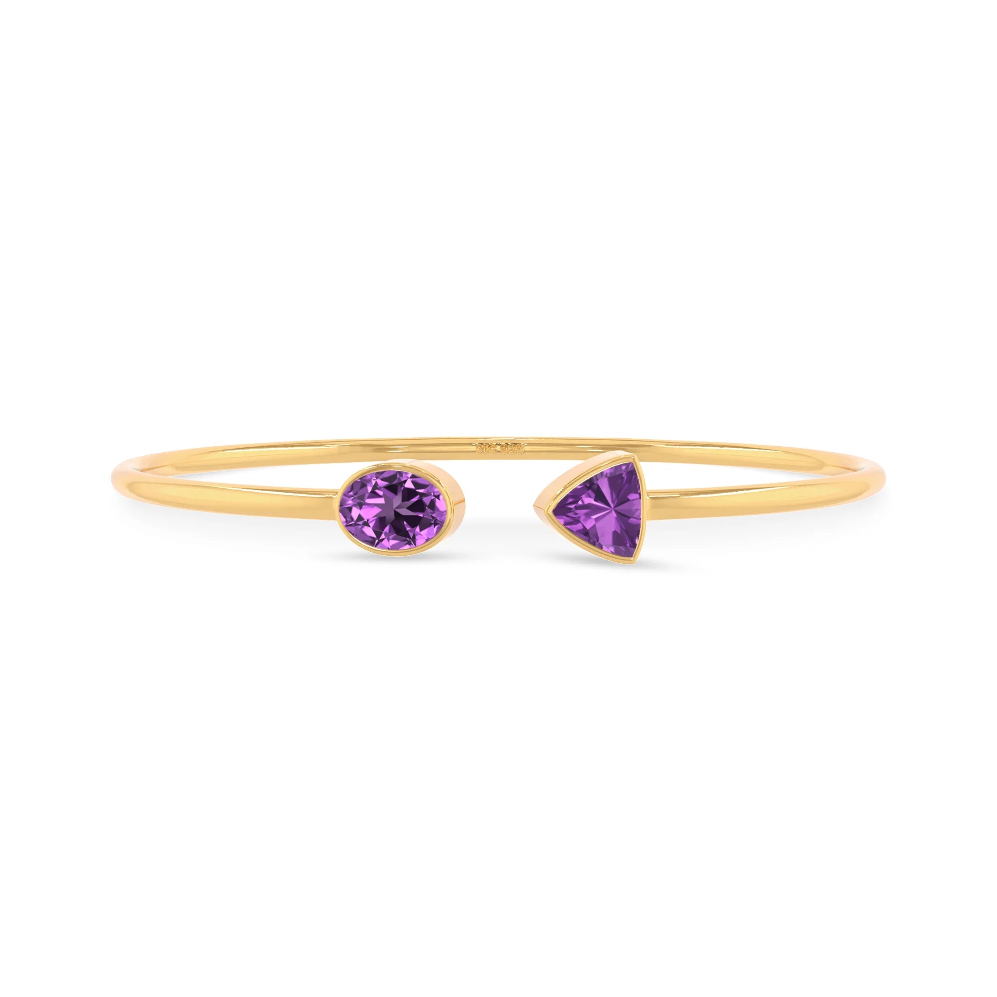 amethyst cut bracelet