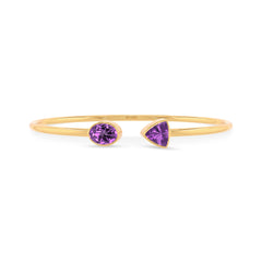 amethyst cut bracelet
