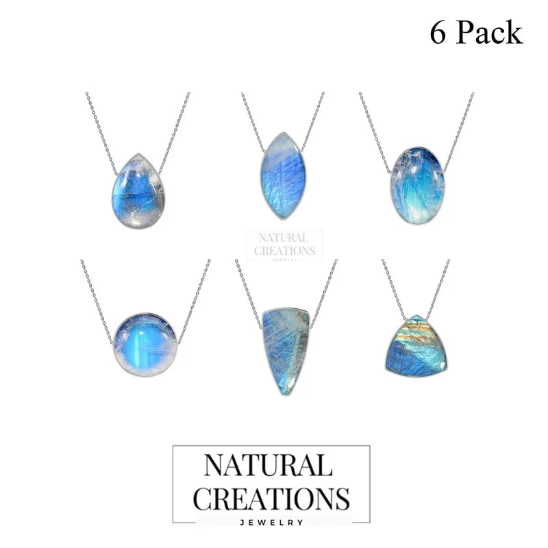 rainbow moonstone pendant