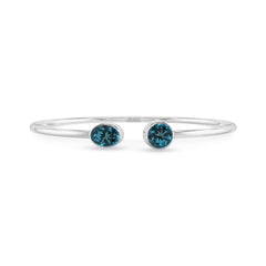 london blue topaz cut bracelet