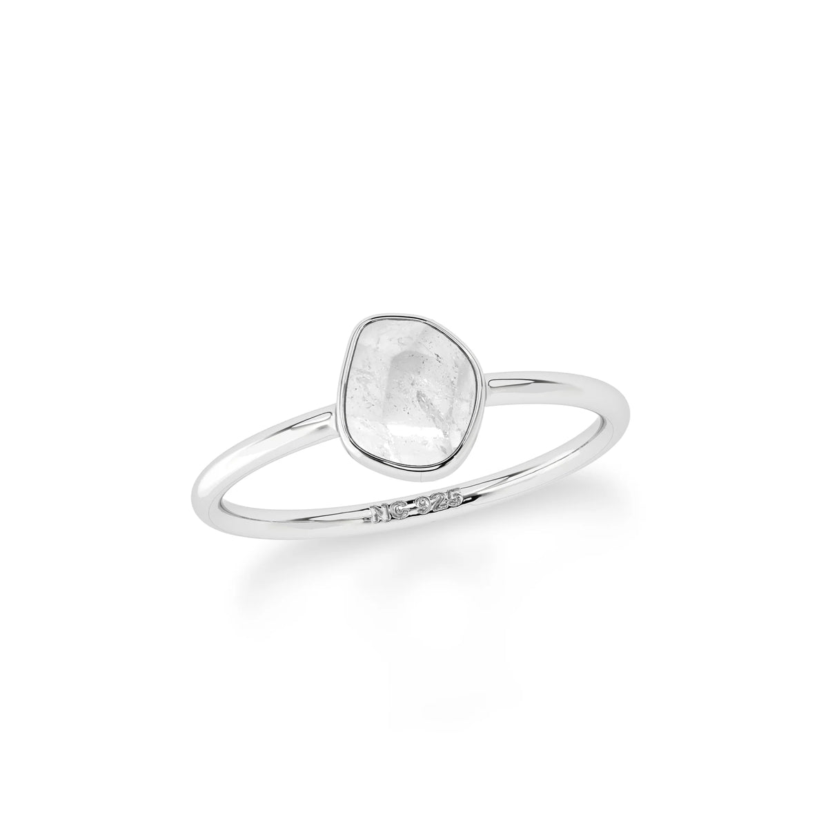 herkimer stackable bezel-set ring