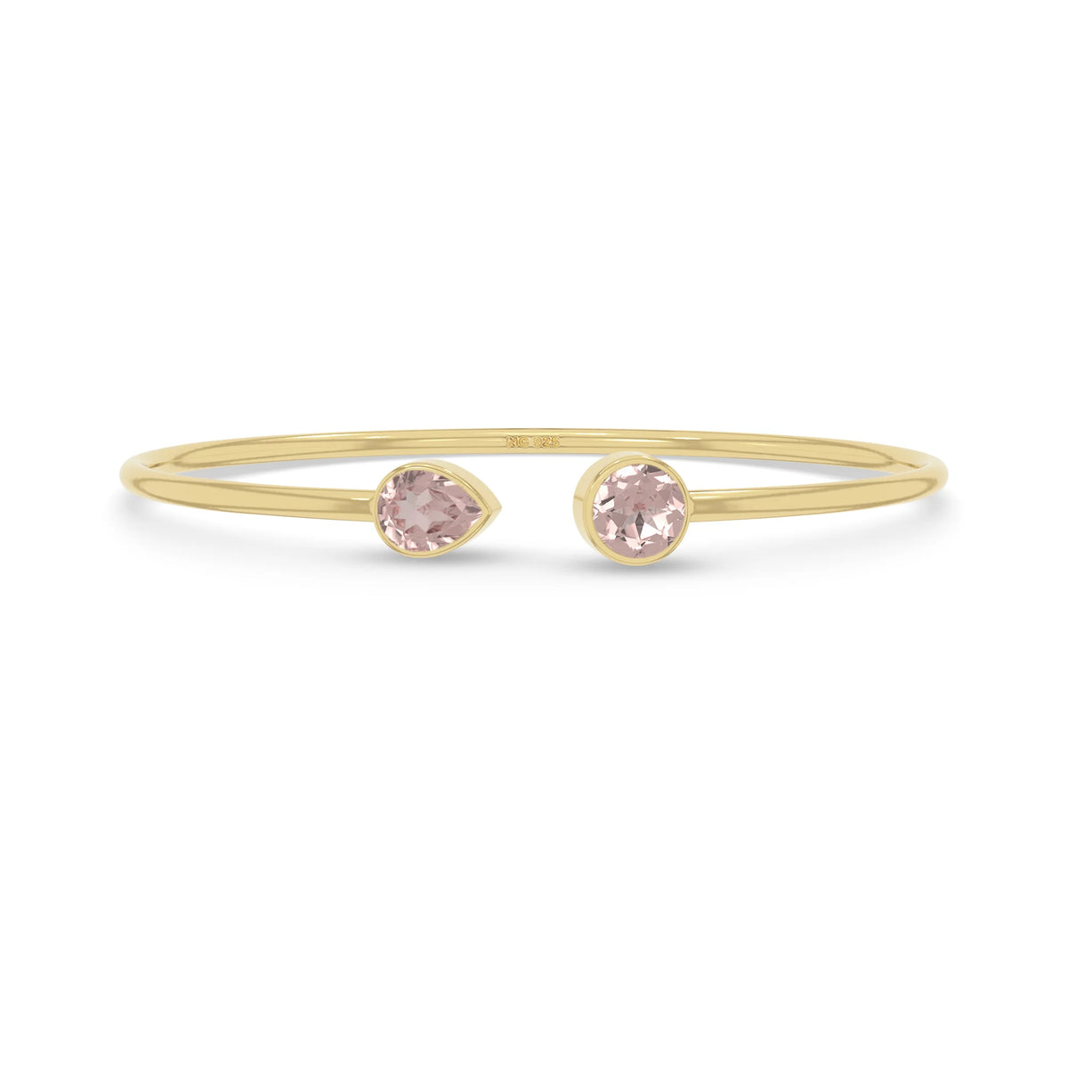 rose quartz cut bracelet