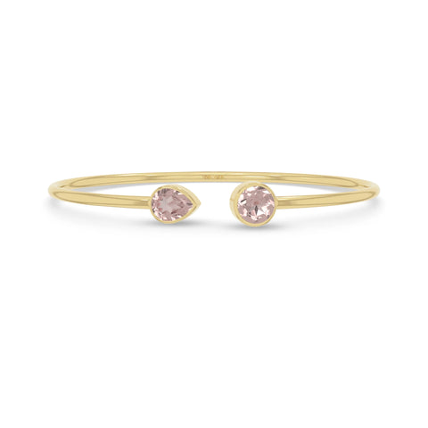 rose quartz cut bracelet