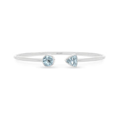 aquamarine cut bracelet