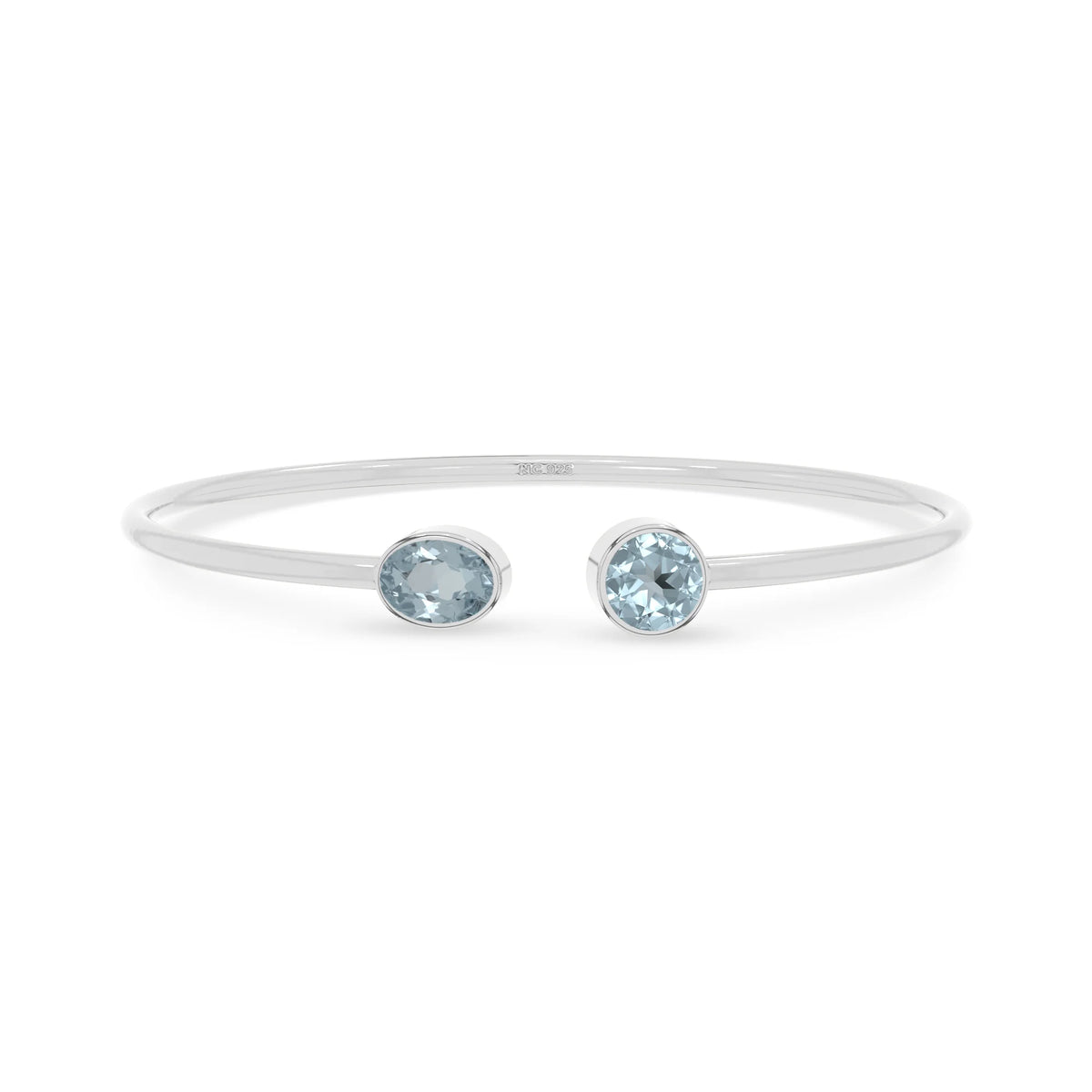 aquamarine cut bracelet