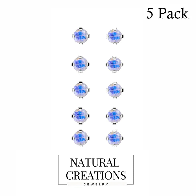 rainbow moonstone earrings 