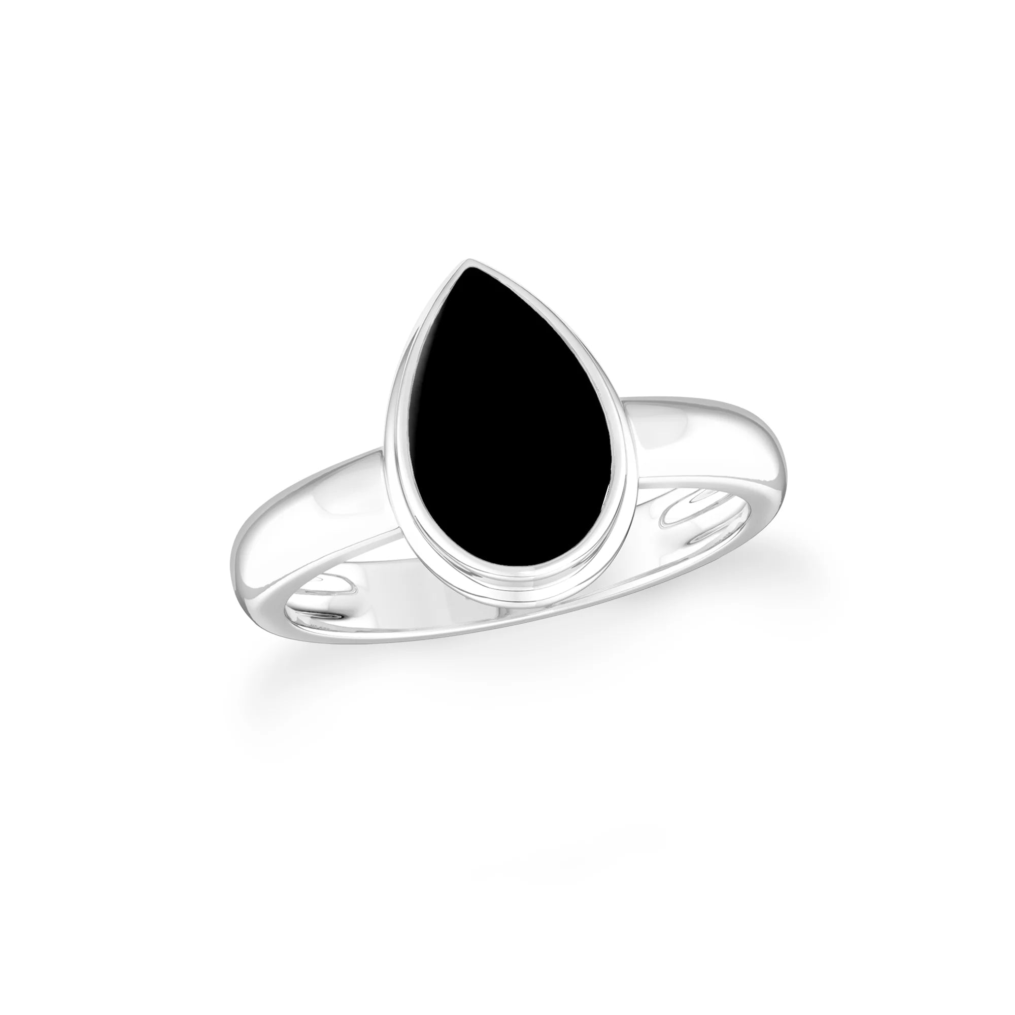 black-onyx bezel-set ring