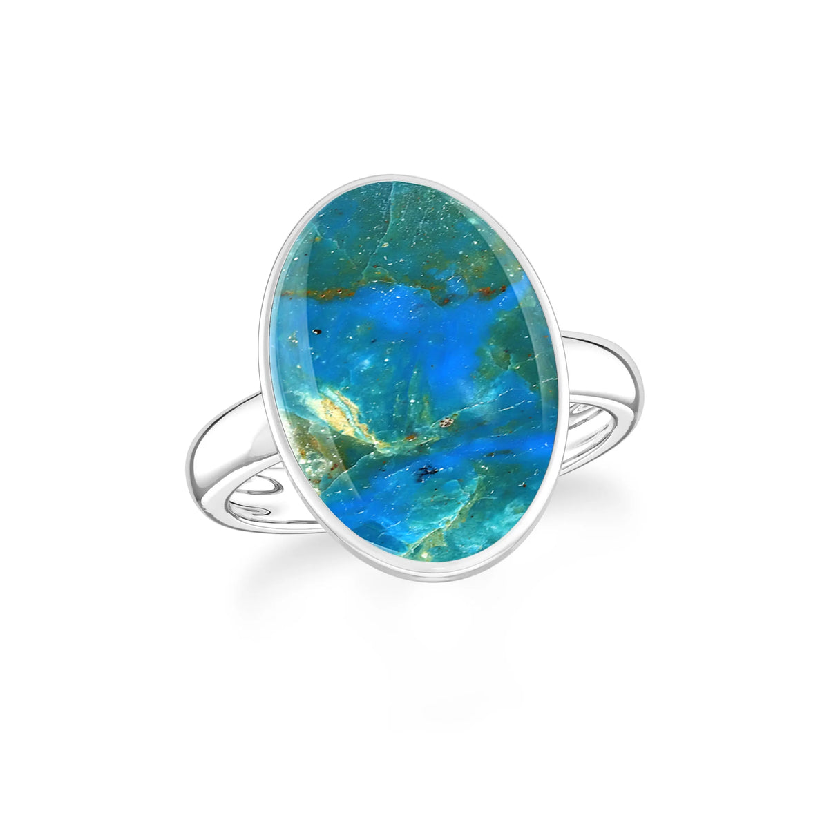 peruvian-opal bezel-set ring