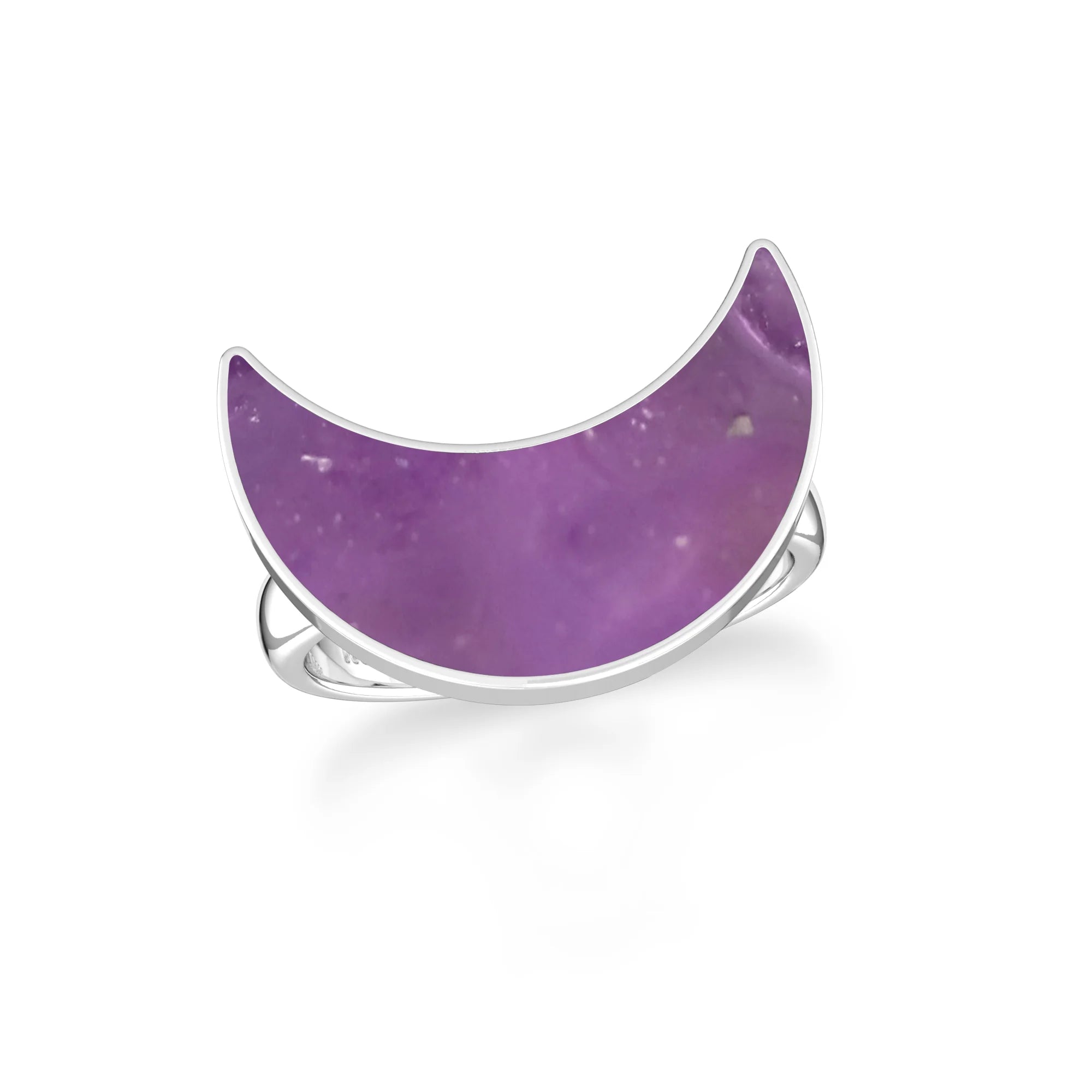 amethyst stackable bezel-set ring