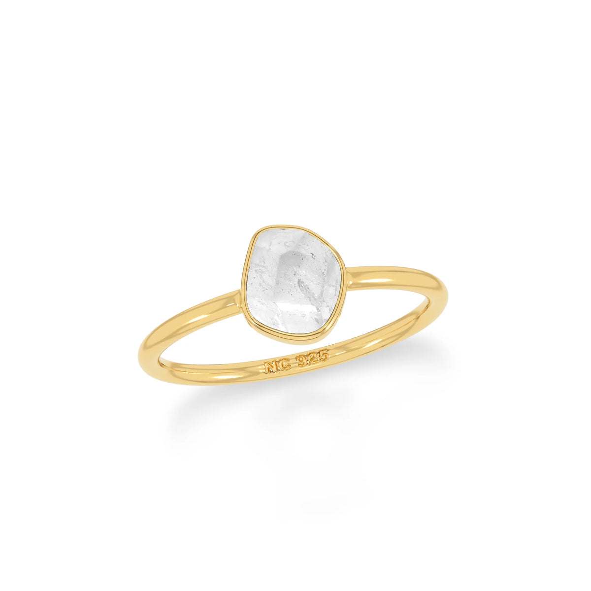 herkimer stackable bezel-set ring