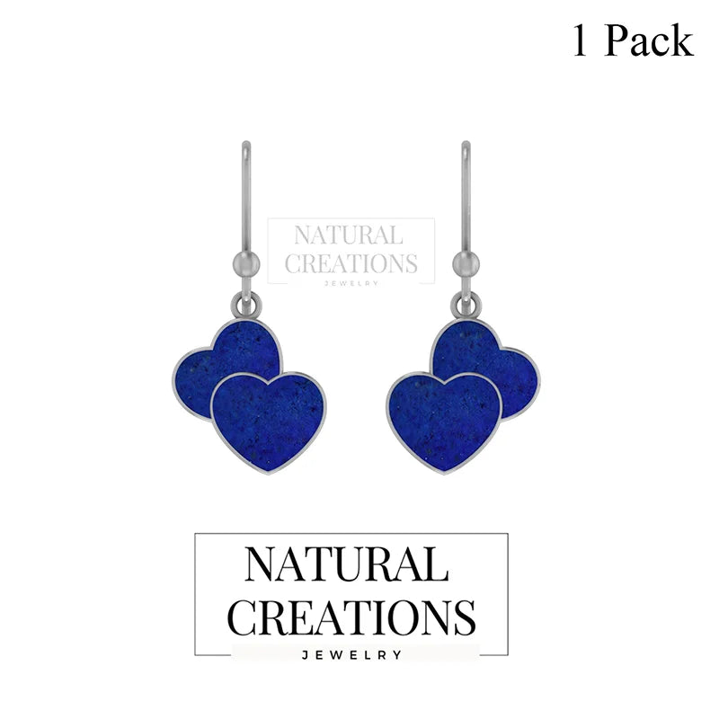 lapis lazuli slice earrings