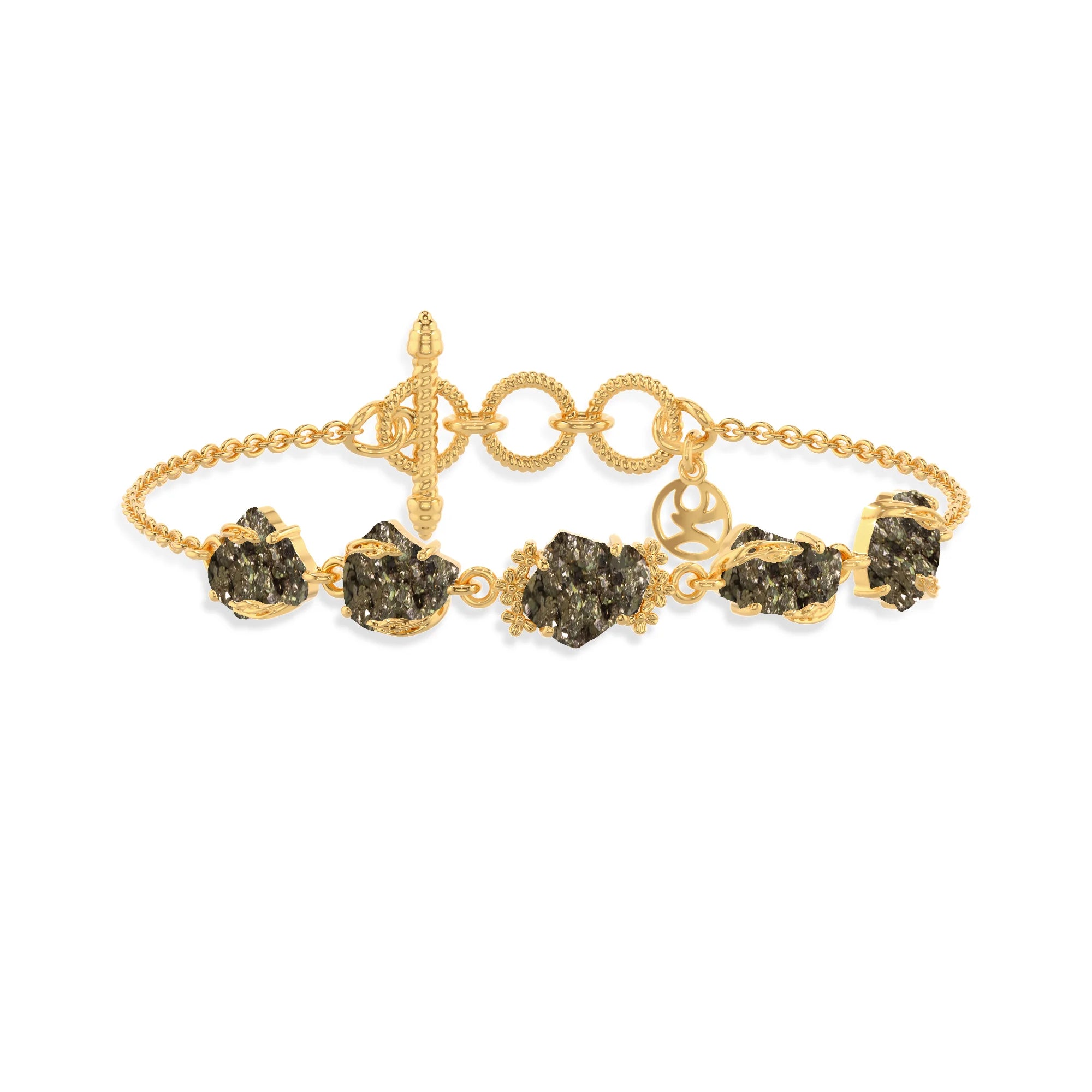 pyrite rough bracelet