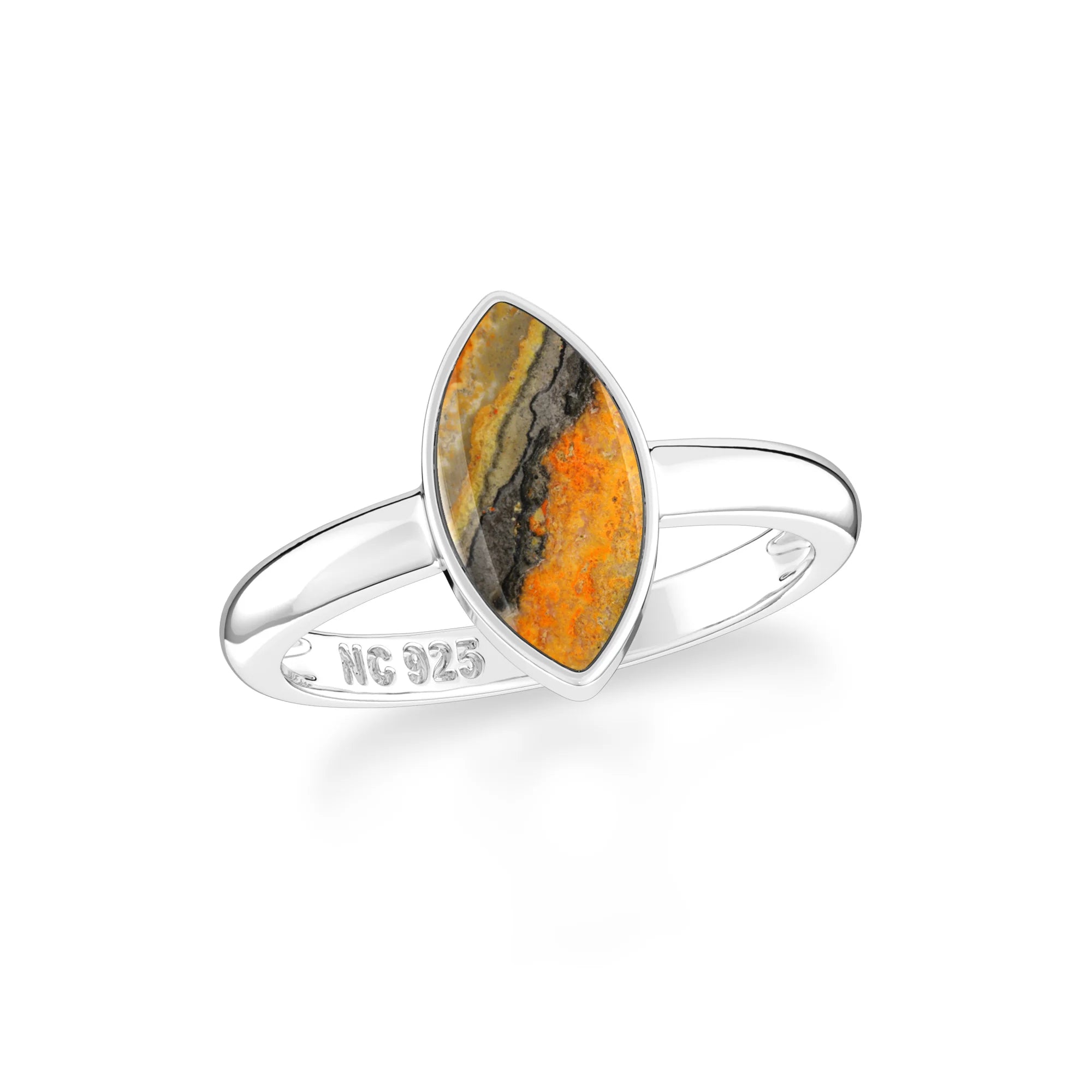 bumble bee bezel-set ring