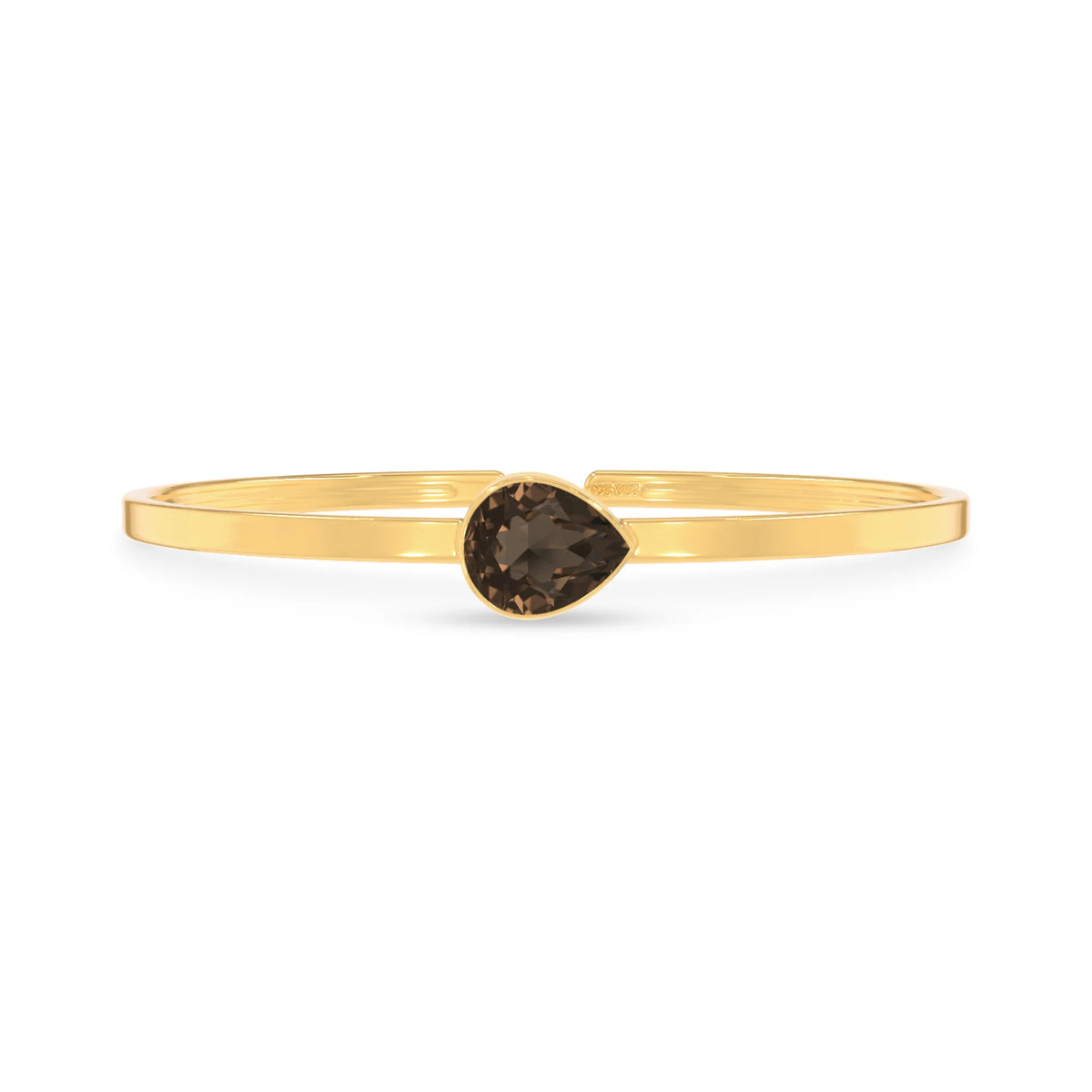 smoky quartz cut bracelet