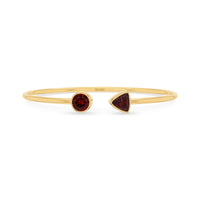 garnet cut bracelet