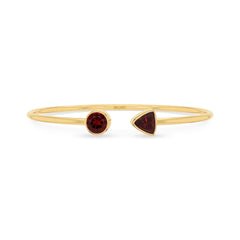 garnet cut bracelet