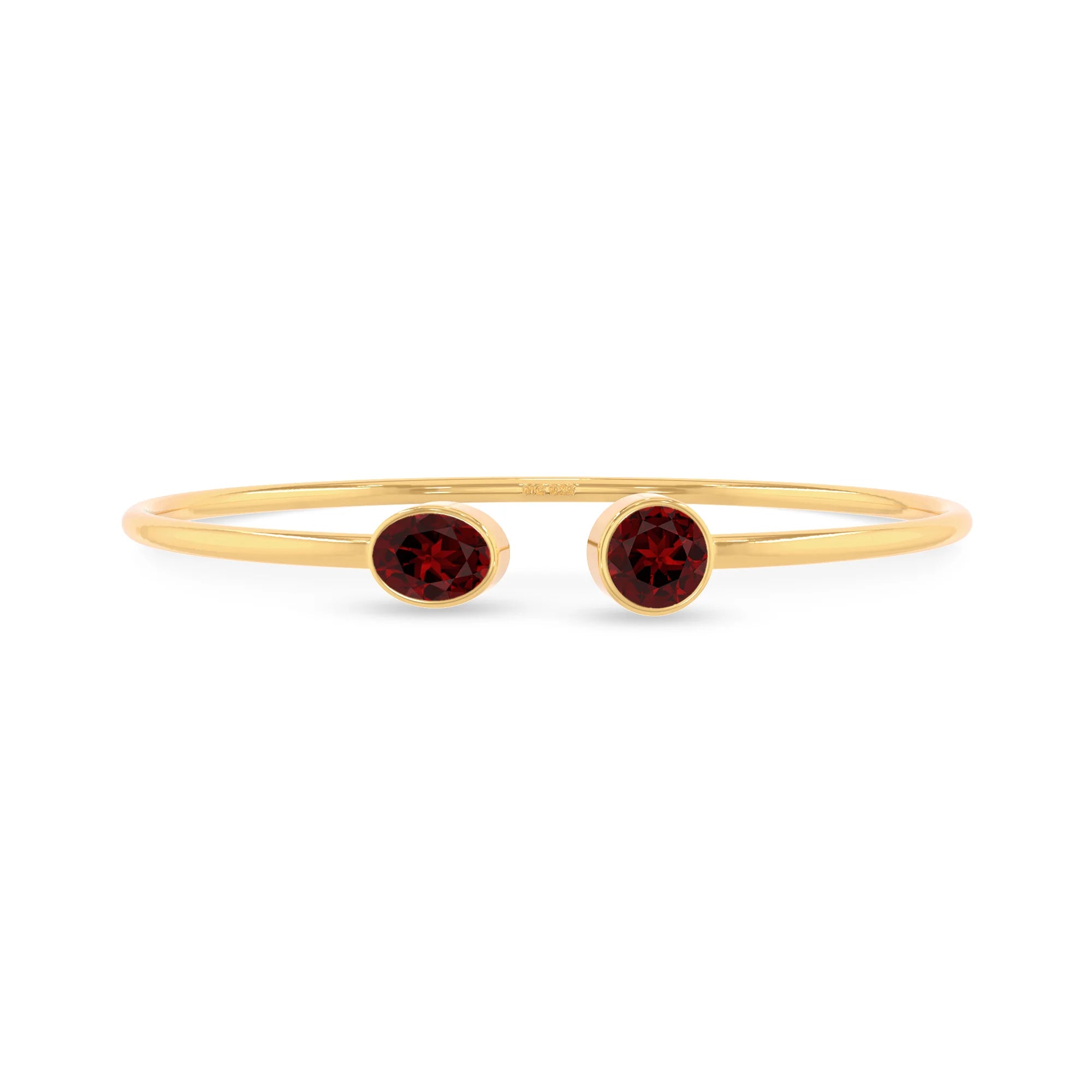 garnet cut bracelet
