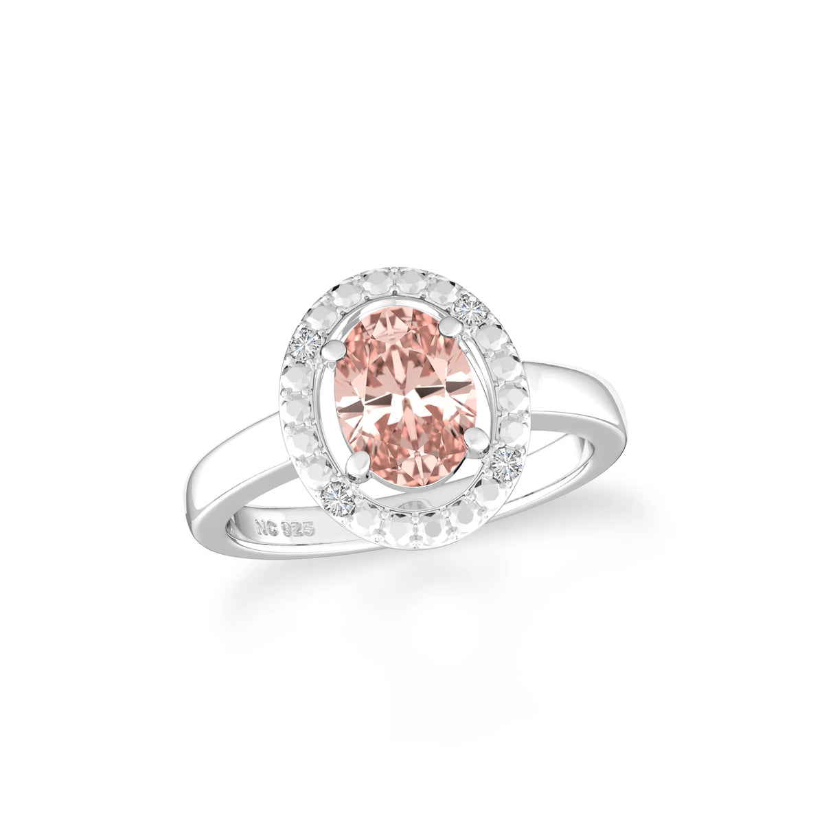 morganite prong-set ring
