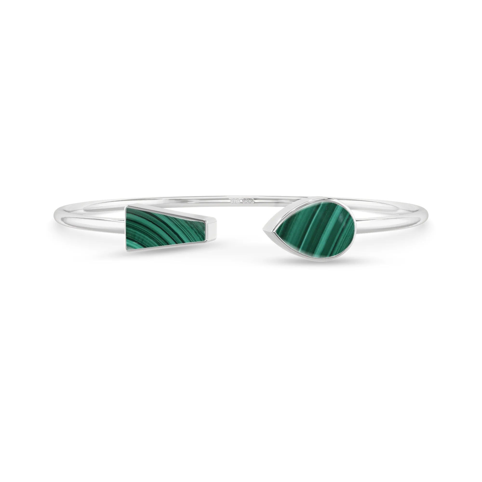 malachite cab bracelet