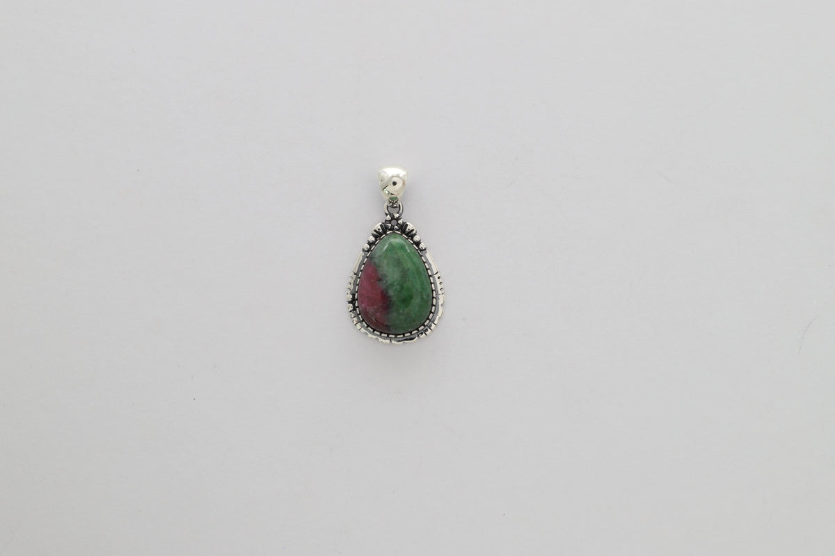 ruby zoisite pendant