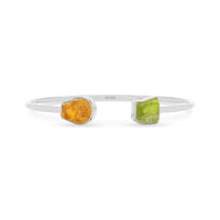 citrine with peridot twister bracelet