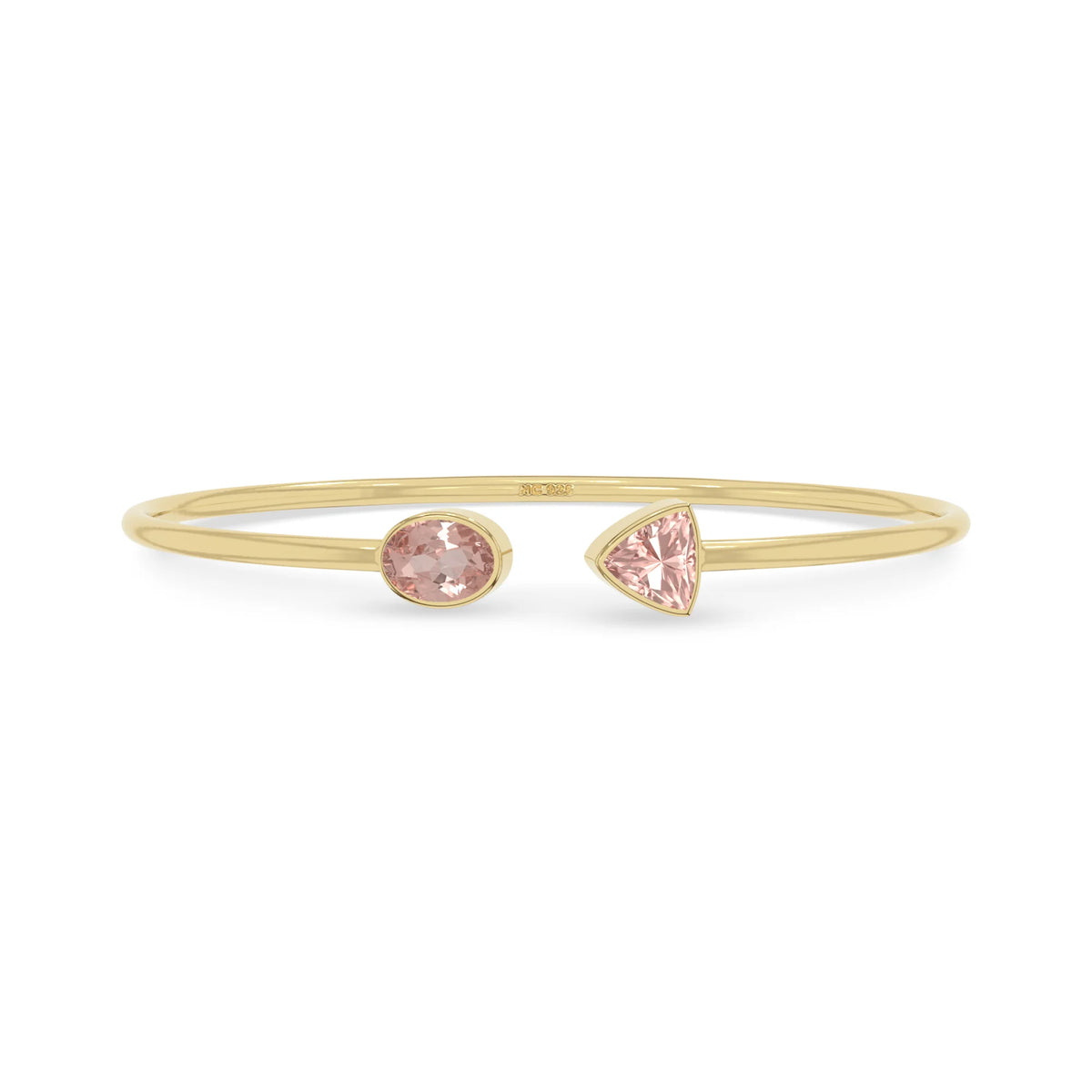 morganite cut bracelet
