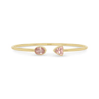 morganite cut bracelet