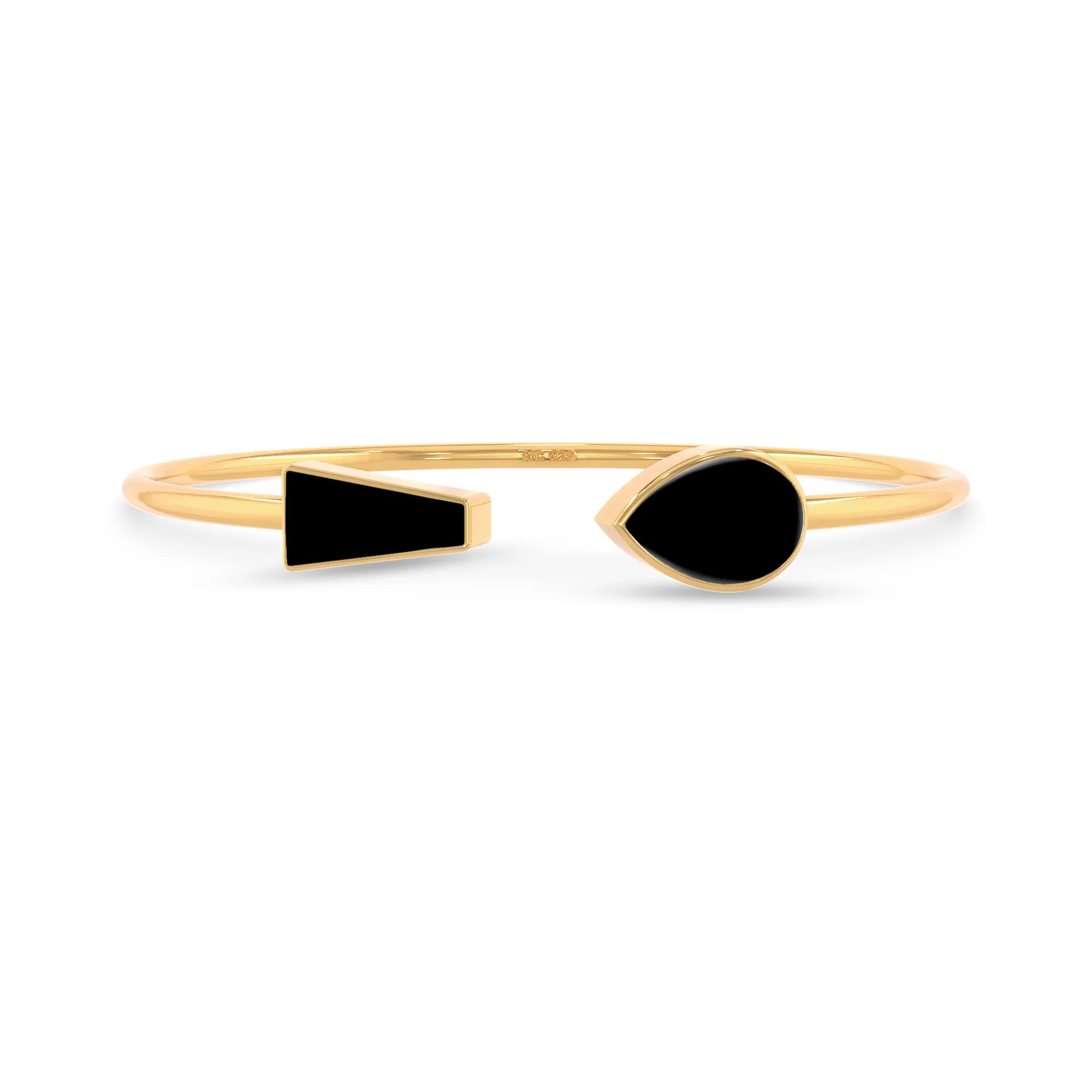 black onyx cab bracelet