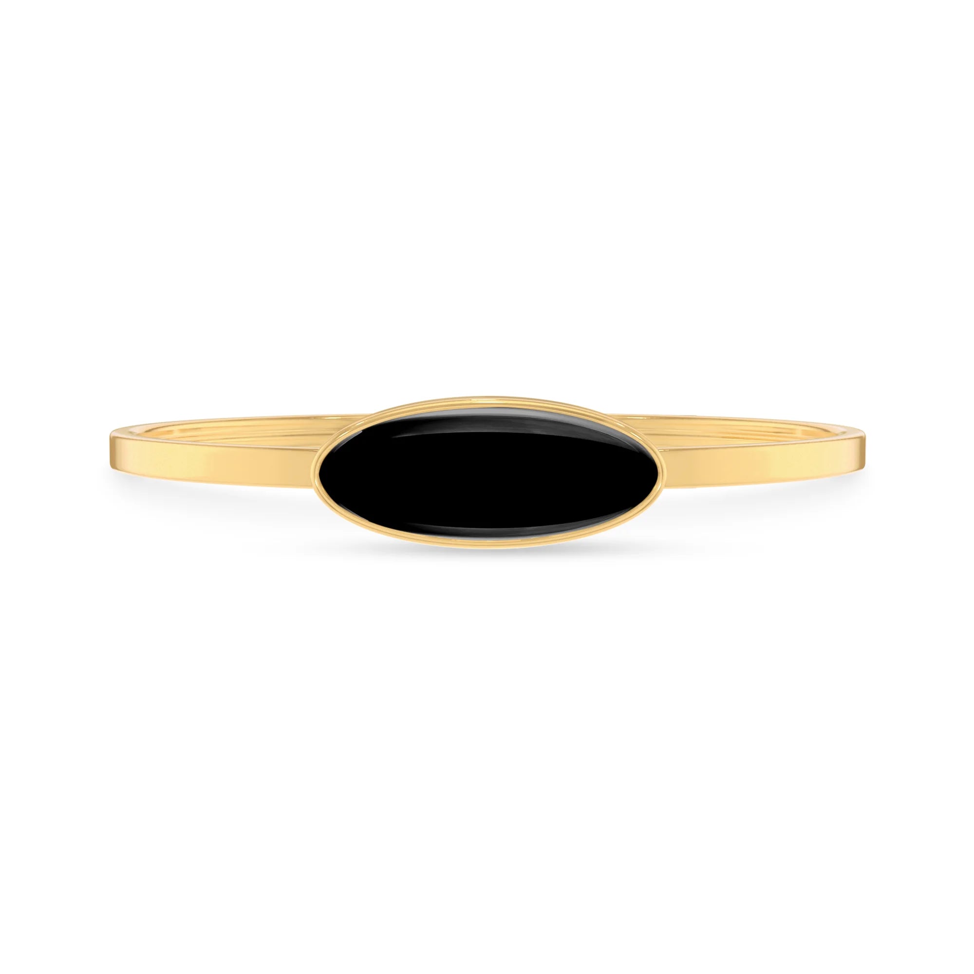 black onyx rough bracelet