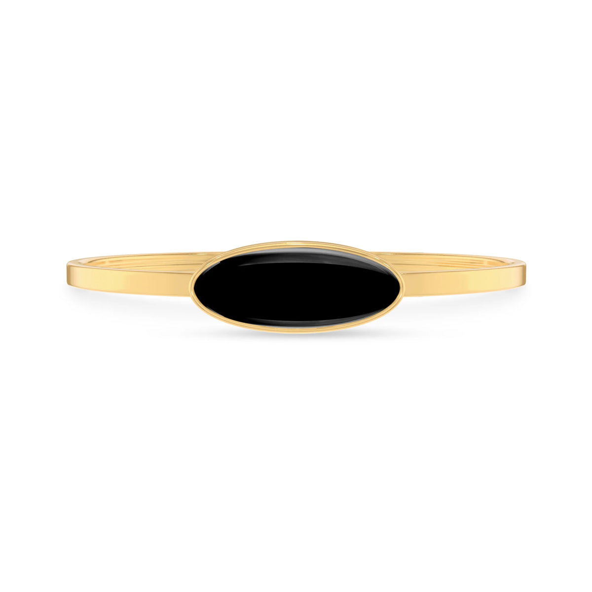 black onyx rough bracelet