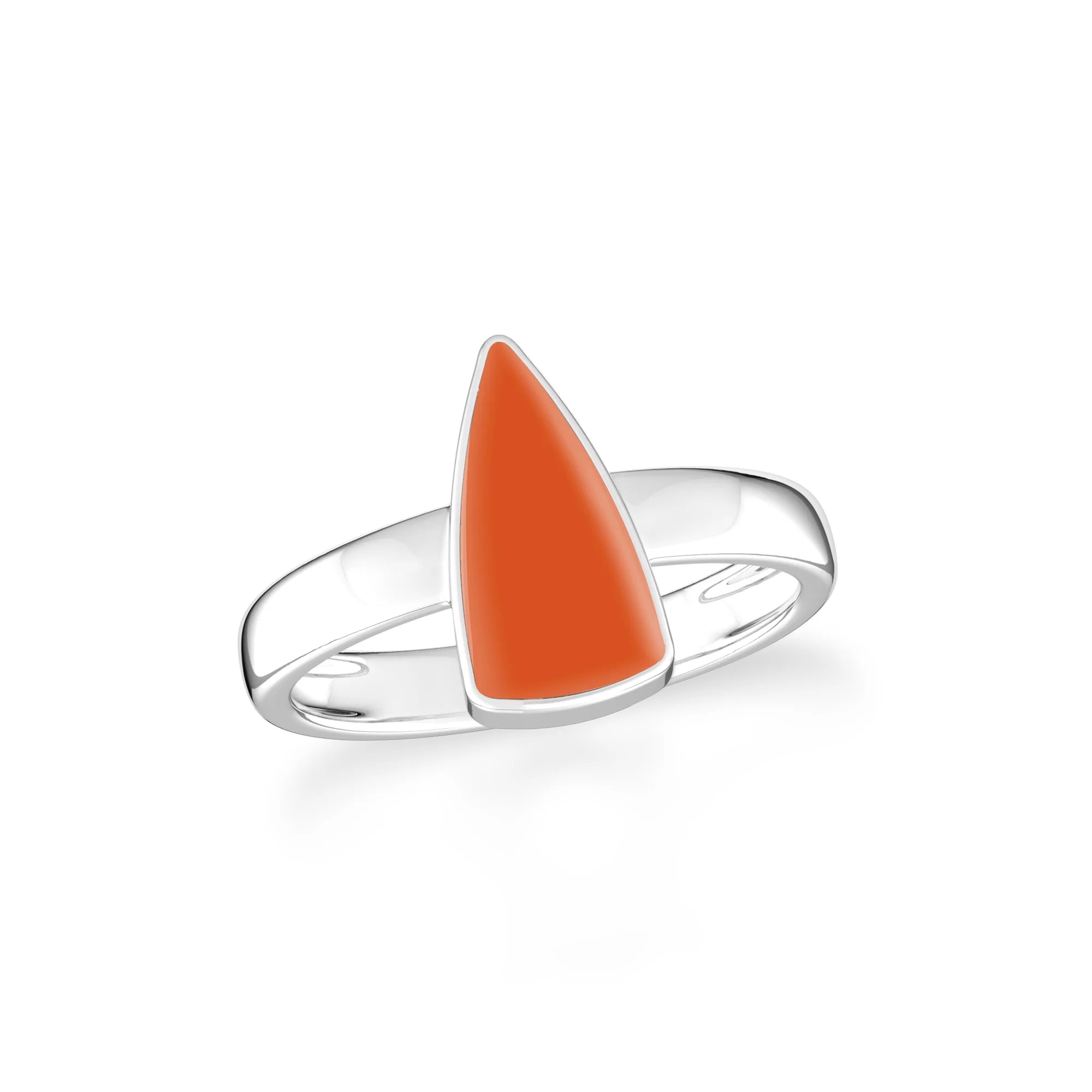 carnelian bezel-set ring