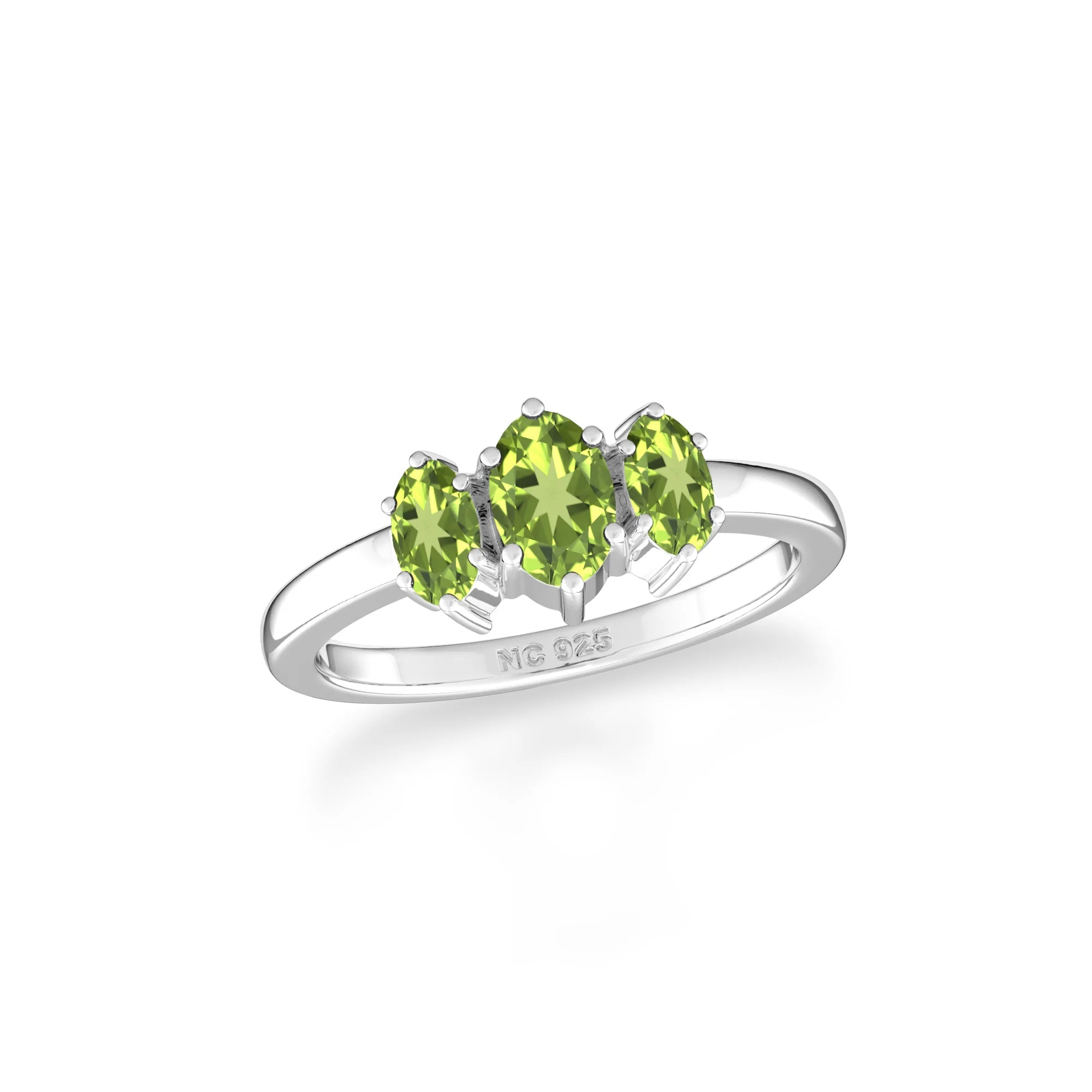 peridot prong-set ring