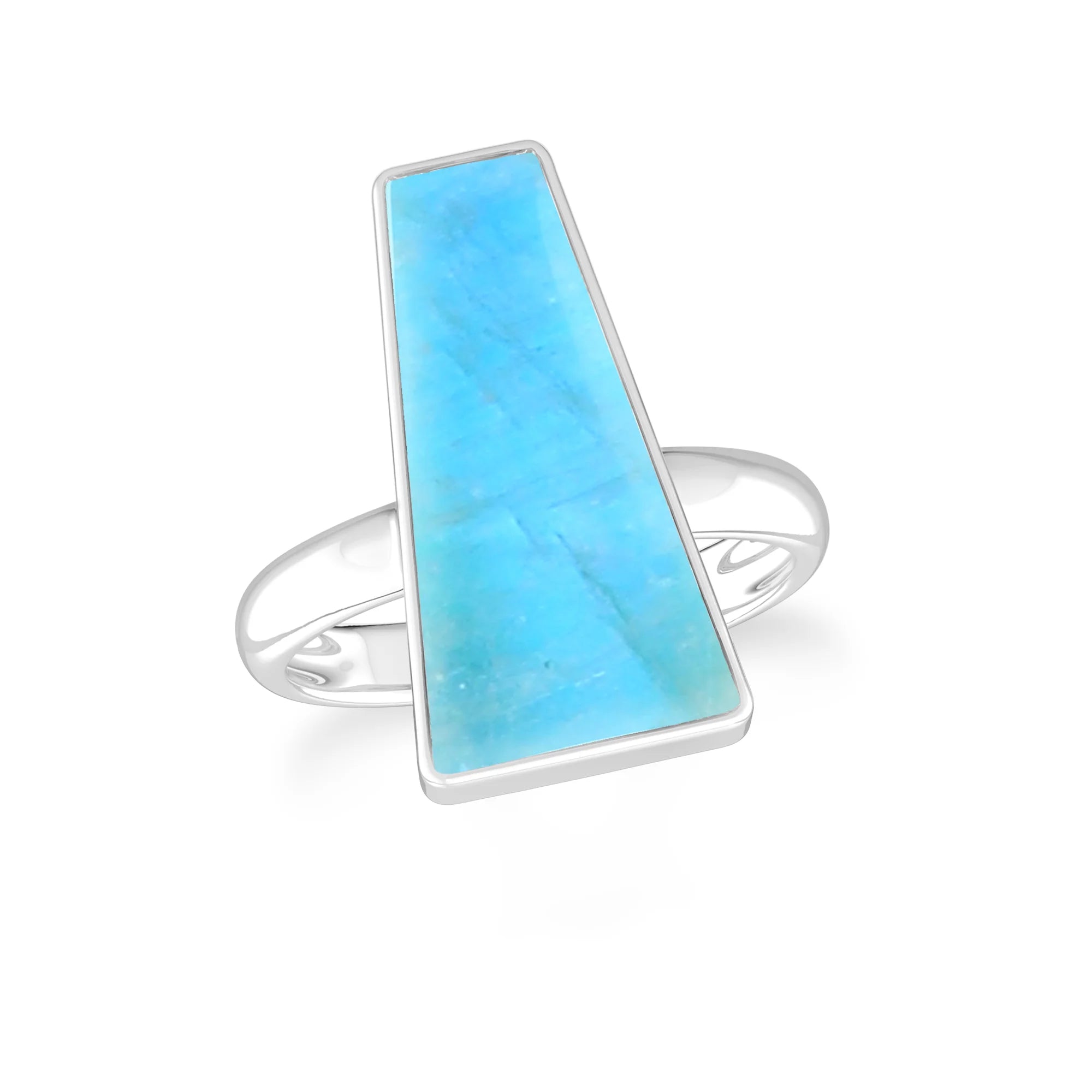 green-moonstone bezel-set ring
