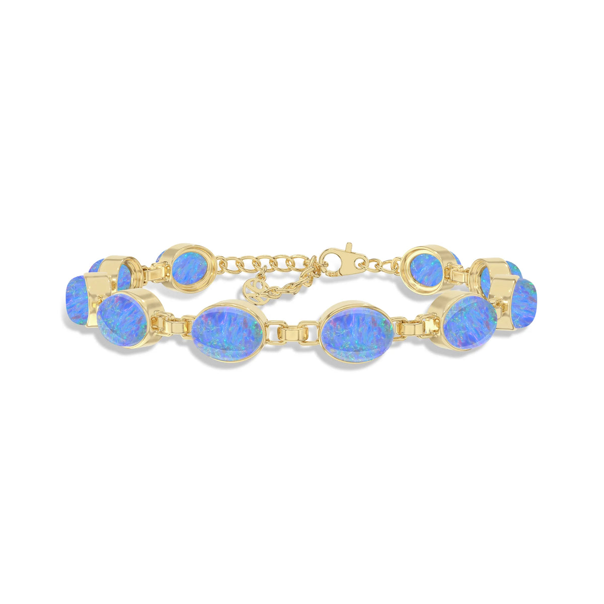 australian opal chain bracelet