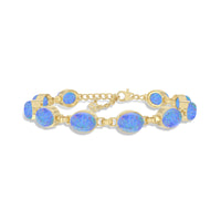 australian opal chain bracelet