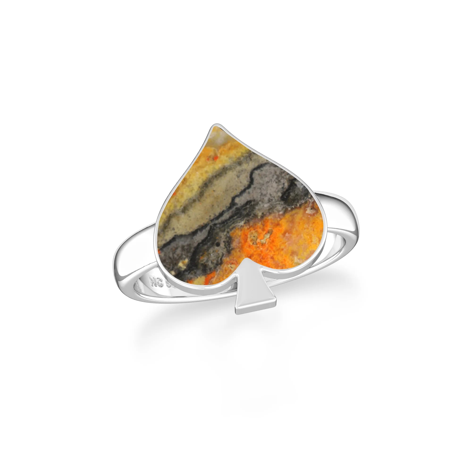 bumble bee bezel-set ring