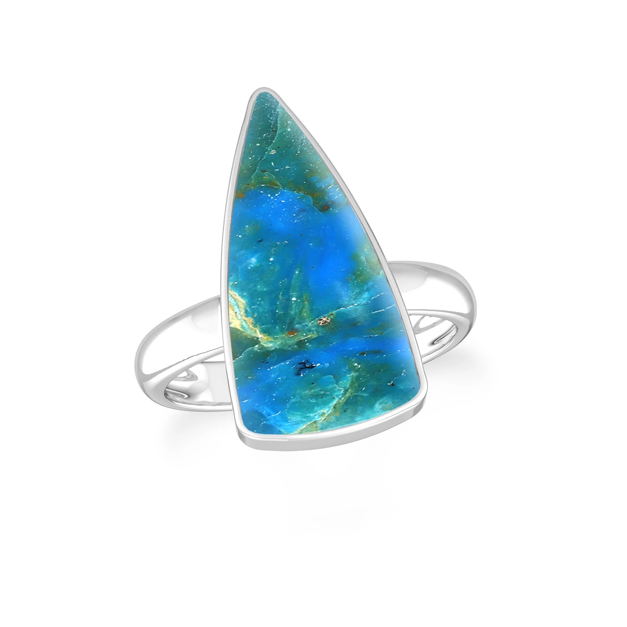 peruvian-opal bezel-set ring